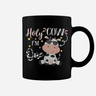 Holy Cow I'm One Cow Farm Theme Birthday 1 Years Old Coffee Mug | Crazezy
