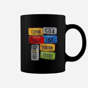 Honduras Turistic Car Plates Copan Tela Omoa Coffee Mug - Thegiftio