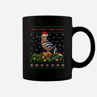 Hoopoes Bird Lover Xmas Santa Hat Ugly Hoopoes Christmas Sweatshirt Coffee Mug | Crazezy