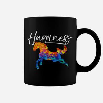 Horse Happiness Gifts For Horse Lovers Girls Women Kids Coffee Mug | Crazezy CA