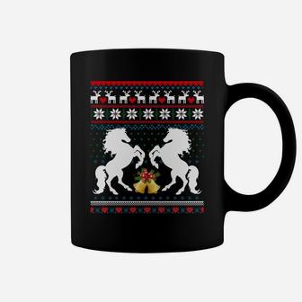 Horse Lover Gifts Horse Ugly Sweater Christmas Xmas Sweatshirt Coffee Mug | Crazezy