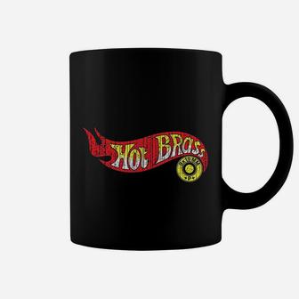 Hot Brass Distressed Vintage Style Black Athletic Fit Coffee Mug | Crazezy AU