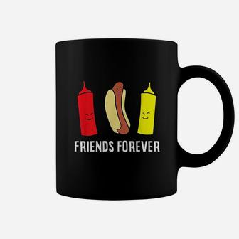 Hot Dog Ketchup Mustard Friends Forever Cute Hotdog Coffee Mug | Crazezy CA
