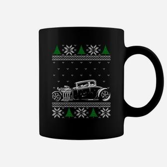 Hot Rod Ugly Christmas Classic American Hotrod Lover Gift Sweatshirt Coffee Mug | Crazezy DE