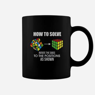 How To Solve Puzzle Cube Funny Cubing Coffee Mug | Crazezy UK