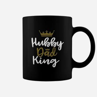 Hubby Dad King Or Wifey Mom Queen Funny Couples Cute Matching Coffee Mug | Crazezy CA