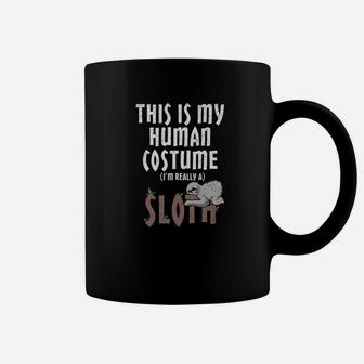 Human Costume Im Really A Sloth Animal Lazy Sleep Coffee Mug - Thegiftio UK
