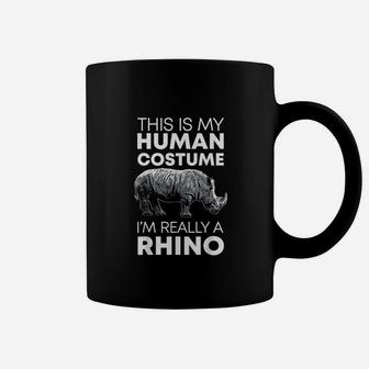 Human Costume Rhino Vintage Rhinoceros Love Coffee Mug | Crazezy DE