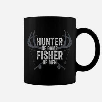 Hunter Of Game Fisher Of Men - Funny Mens Hunting Fishing Coffee Mug | Crazezy DE