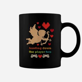Hunting Down The Player 2 Video Gamer Valentines Day Coffee Mug - Monsterry DE