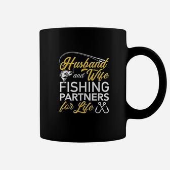 Husband And Wife Fishing Partners For Life Coffee Mug | Crazezy CA