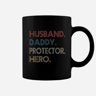 Husband Daddy Protector Hero Fathers Day Gift Dad Son Coffee Mug | Crazezy AU