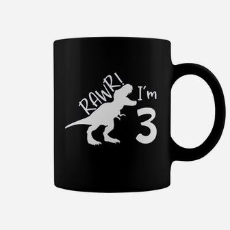 I Am 3 Dinosaur 3Rd Birthday Coffee Mug | Crazezy