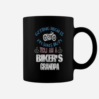 I Am A Biker's Grandpa Coffee Mug - Monsterry UK