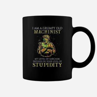 I Am A Grumpy Old Machinist Coffee Mug - Seseable