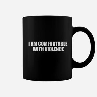 I Am Comfortable With Sarcasm Funny Gift Coffee Mug - Thegiftio UK