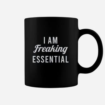 I Am Freaking Essential Worker Job Coffee Mug - Thegiftio UK