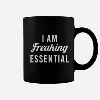 I Am Freaking Essential Worker Job Coffee Mug - Thegiftio UK