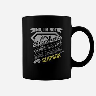 I Am Not A Superhero I Am Simpson Coffee Mug - Thegiftio UK