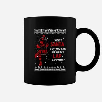 I Am Not Santa But You Can Sit In My Lap Coffee Mug - Monsterry