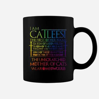 I Am The Catleesi Mother Of Cats Shirt - Funny Cat Shirt Coffee Mug | Crazezy CA