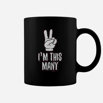 I Am This Many Two Year Old Birthday Coffee Mug | Crazezy UK