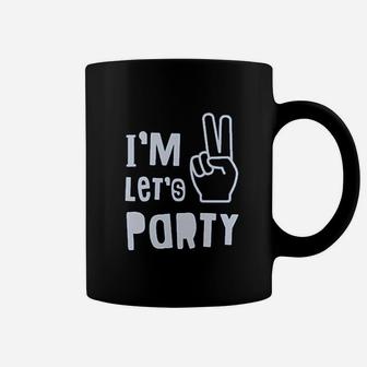 I Am Two Lets Party 2Nd Birthday Coffee Mug | Crazezy UK