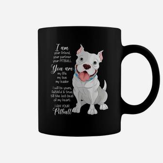 I Am Your Pitbull Your Friend Your Partner Dog Lover Gift Coffee Mug | Crazezy