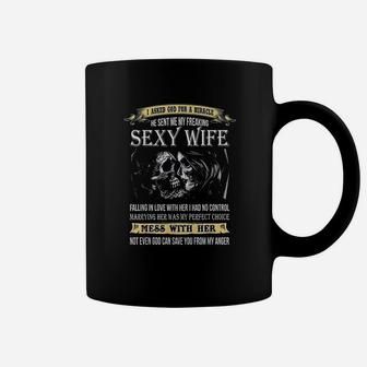 I Asked God For A Miracle He Sent Me Coffee Mug | Crazezy UK