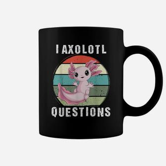 I Axolotl Questions Cute Kawaii Axolotl Kids Boys Men Women Coffee Mug | Crazezy