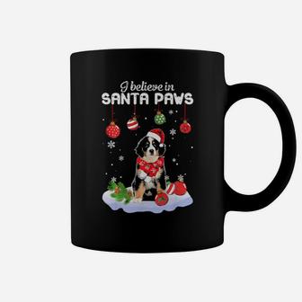 I Believe In Santa Paws Bernese Mountain Gift Coffee Mug - Monsterry CA