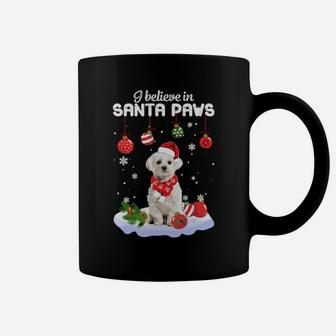 I Believe In Santa Paws Maltese Gift Coffee Mug - Monsterry