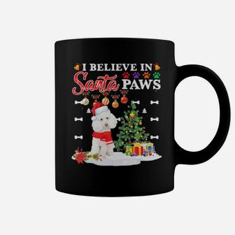 I Believe In Santa Paws Poodle Gifts Shirt Dogs Gifts Cute Coffee Mug - Monsterry AU