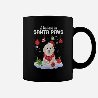 I Believe In Santa Paws Toy Poodle Gift Coffee Mug - Monsterry