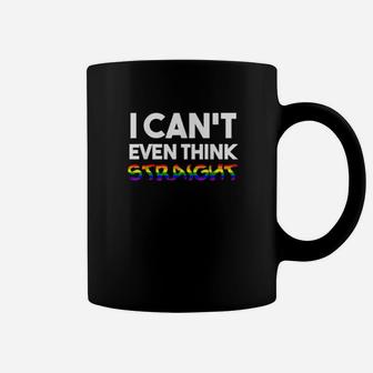 I Cant Even Think Straight Gay Pride Lgbtq Trans Coffee Mug - Monsterry UK
