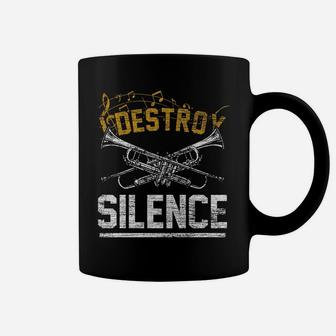 I Destroy Silence Trumpet Coffee Mug | Crazezy