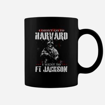 I Didn’t Go To Harvard I Went To Ft Jackson American Flag Coffee Mug - Thegiftio UK