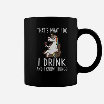 I Drink And I Know Things Wine Coffee Mug - Thegiftio UK