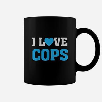 I Heart Love Cops Coffee Mug | Crazezy