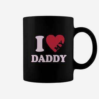 I Heart Love My Daddy Boy Girl Gift For Father Kids Coffee Mug | Crazezy AU