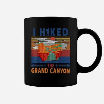 I Hiked The Grand Canyon - Cool Retro Vintage Hiking Gift Coffee Mug | Crazezy