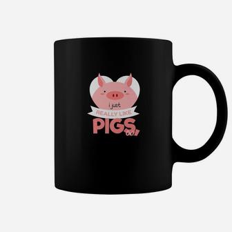 I Just Really Like Pigs Ok Funny Cute Gift Coffee Mug - Thegiftio UK