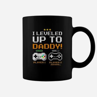 I Leveled Up To Daddy New Dad Gamer Coffee Mug | Crazezy CA