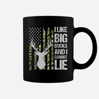 I Like Big Bucks And I Cannot Lie Deer Hunting Usa Flag Coffee Mug | Crazezy