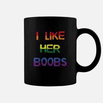 I Like Her Bobs Compliment Lgbt Lesbian Matching Couples Coffee Mug | Crazezy CA
