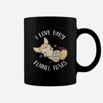 I Love Baby Fennec Foxes Cute Fox Coffee Mug - Thegiftio UK