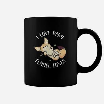 I Love Baby Fennec Foxes Cute Fox Coffee Mug - Thegiftio UK
