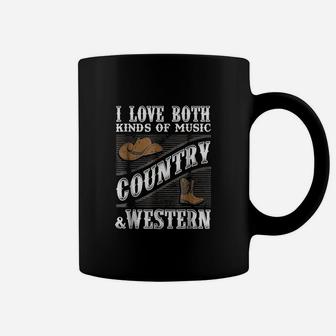 I Love Both Country & Western Music Coffee Mug | Crazezy