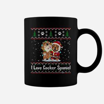 I Love Cocker Spaniel Wear Santa Suit Coffee Mug - Monsterry UK
