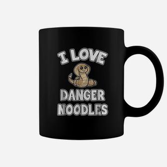 I Love Danger Noodles Cute Snake Coffee Mug | Crazezy CA